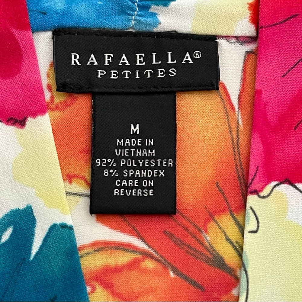 Rafaella Petites Top Floral Sleeveless Size M - Picture 12 of 13